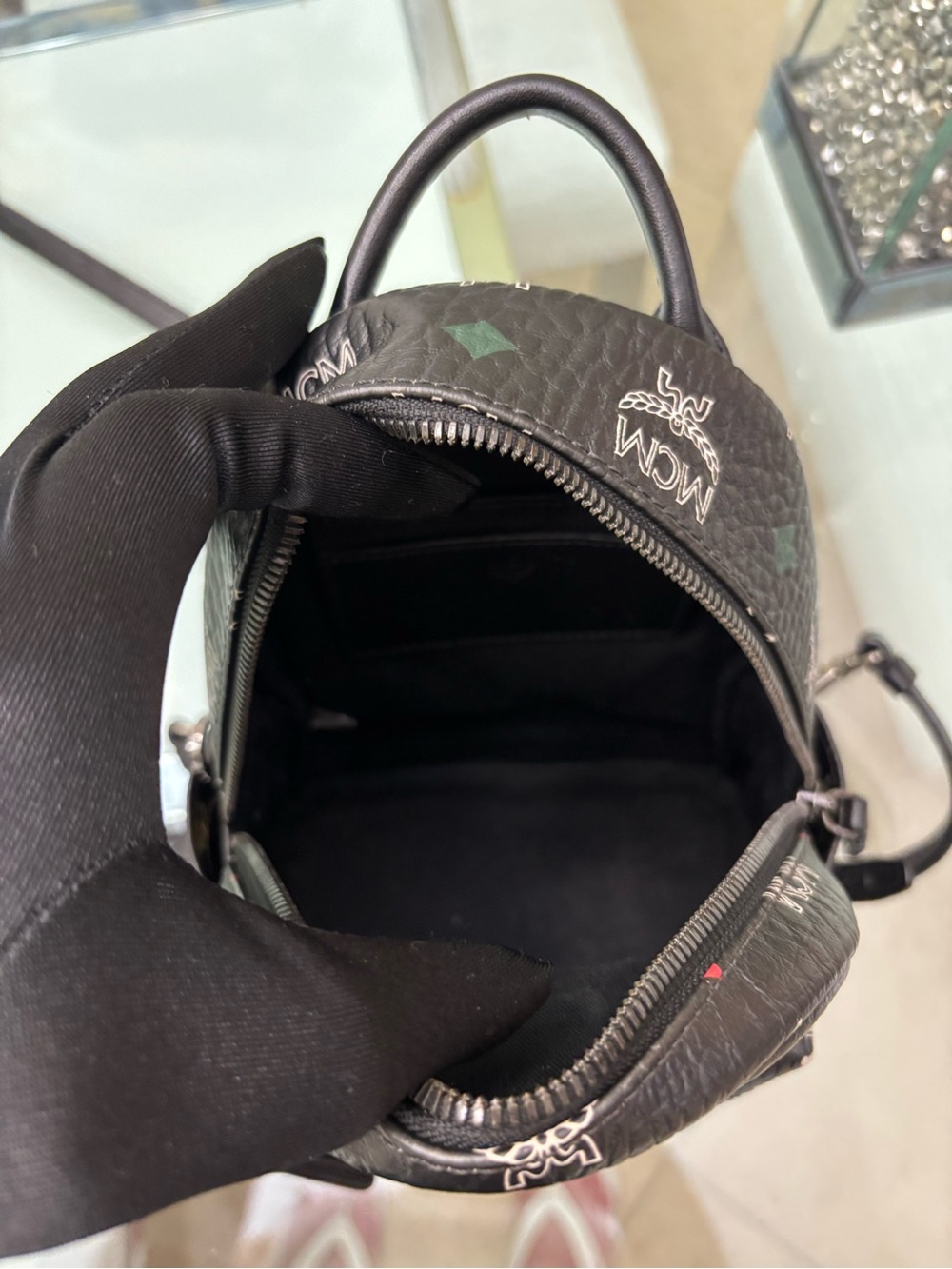 Authentic MCM Stark Bebe Boo Backpack - Picture 8 of 12